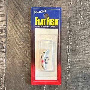 Flat Fish Lure - White and Red